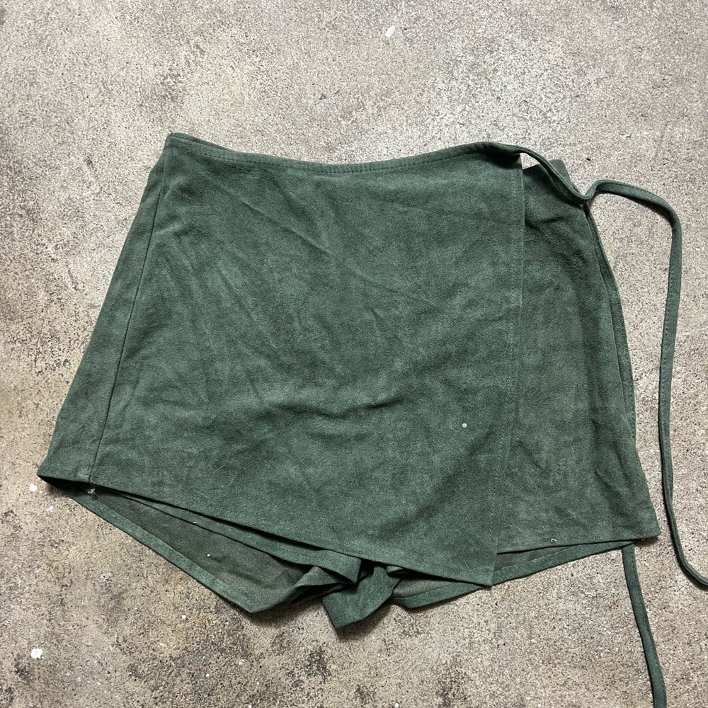 Green Wrap Skirt